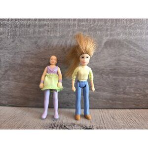 Fisher-Price Sweet Streets Dollhouse Blonde Woman from Beauty Shop & Girl g56